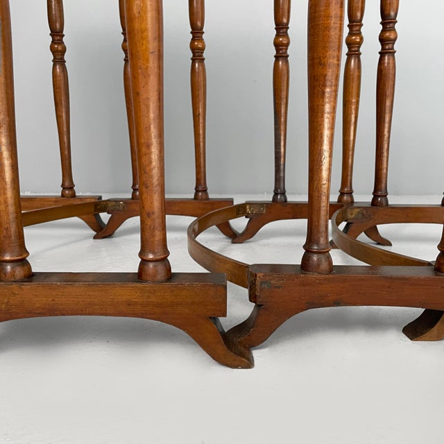 Italian Wooden Nesting Coffee Tables, Late 1800s, Set of 4 For Sale - Image 18 of 18