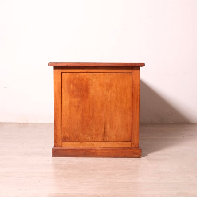 Wood Vintage Italian Nine-Drawer Desk, 1940s For Sale - Image 7 of 18
