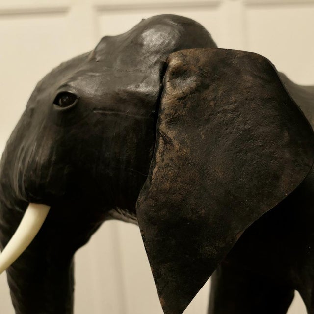 Arts and Crafts Leather Model of a Bull Elephant This is a beautiful find from the early part of the 20th Century, it was...
