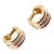 Gold 1990s Cartier Tri-Color Gold Large Size Trinity Huggie Hoop Earrings, A Pair For Sale - Image 8 of 8