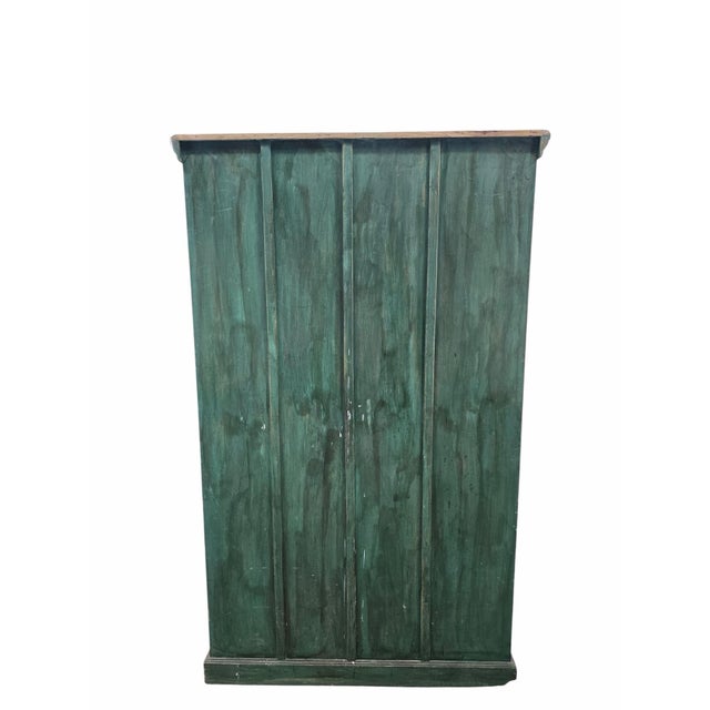 Antique German Hand Painted Cabinet For Sale - Image 4 of 12