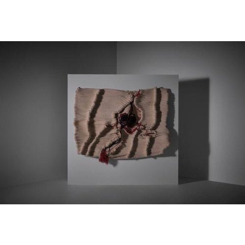 Large Pleated Voluminous Wall Tapestry, 1970s For Sale - Image 13 of 13