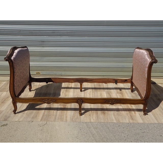 Brown Louis XV Beech Sofa Bed, 1930s For Sale - Image 8 of 18