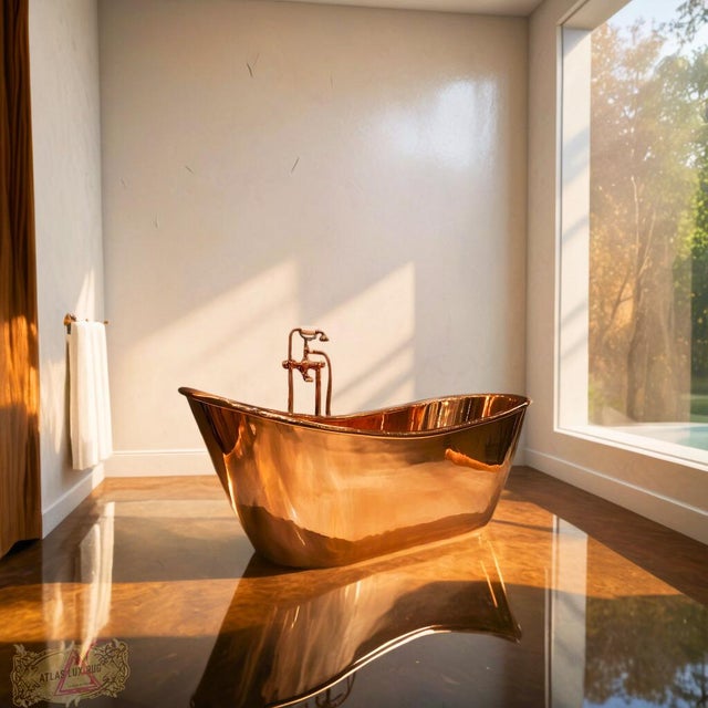 Handmade Moroccan Copper Bathtub – Timeless Luxury for Your Home Spa Fall in love with your bathroom all over again with...