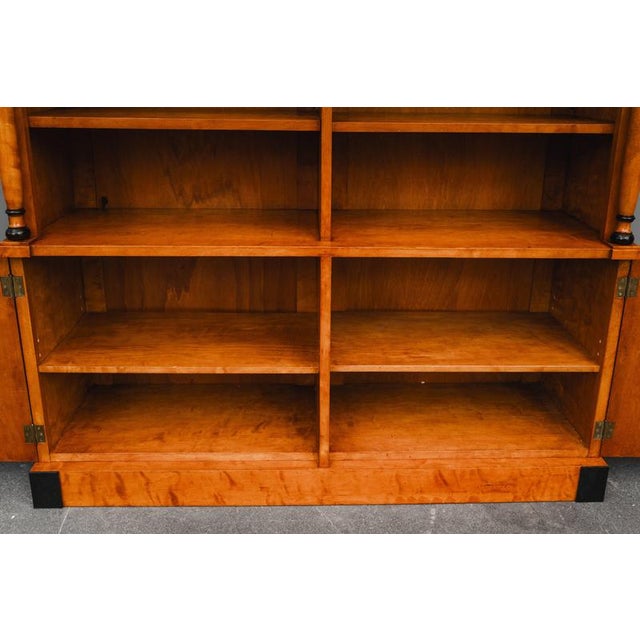 Biedermeier Style Bookcase in Birch For Sale - Image 12 of 18