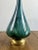 Mid-Century Modern Green Malachite Teardrop Design Table Lamp W Custom Shade For Sale - Image 11 of 16