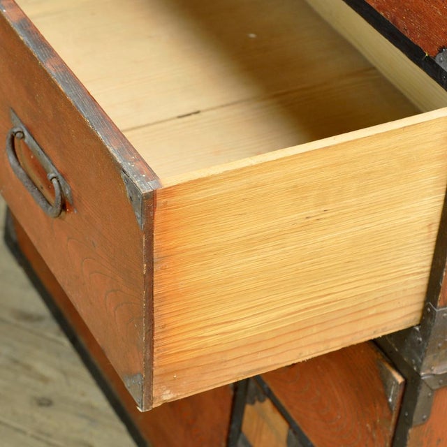 Japanese Tansu Chest of Drawers, 1870s For Sale - Image 6 of 16