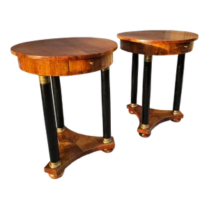Early 20th Century Vintage Empire Style Gueridon Side Table