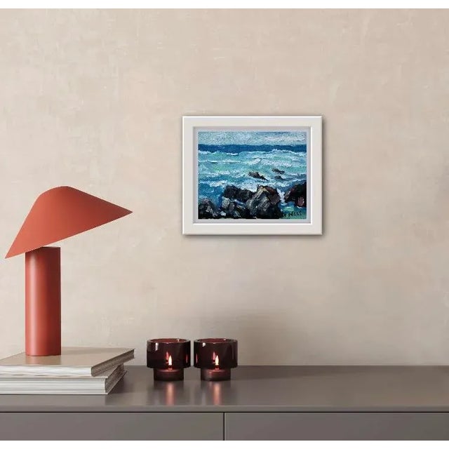 Contemporary Modern Coastal Seascape Oil Painting For Sale In Reno/Lake Tahoe - Image 6 of 12