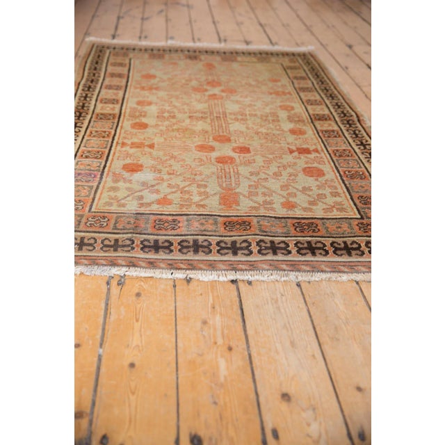 Textile Vintage Distressed Samarkand Rug - 3'10" X 6'3" For Sale - Image 7 of 11