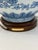 Blue Late 20th Century Pair of Ralph Lauren Home Blue & White Porcelain Double Gourd Table Lamps With White Shades For Sale - Image 8 of 11