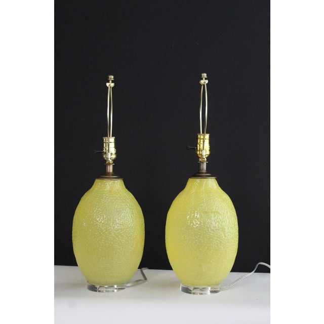 Mid 20th Century Mid 20th Century Laurel Style Citrus Lamps - a Pair For Sale - Image 5 of 13