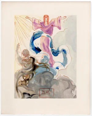 Salvador Dali, Piccarda Donati, 1964, Original Woodcut