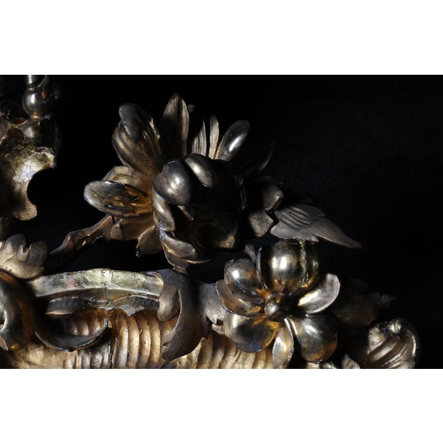 Wood 19th Century Napoleon III Rococo Mirror, 1880s For Sale - Image 7 of 18