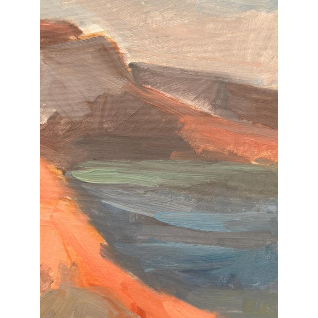 Original swedish oil on canvas – “serene landscape” by e. Björck – signed & dated 1988 – vintage & framed – 53 × 64 cm...