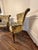 Wood Pair of Vintage French Provincial Two-Tone Velvet and Tapestry Wingback Bergère Chairs For Sale - Image 7 of 7