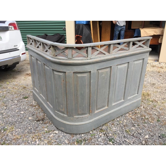 Dove Gray 19th Century English Shop/Tavern Counterr For Sale - Image 8 of 8