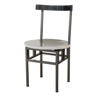 Postmodern Chair in Metal and Wood, Italy, 1980s For Sale