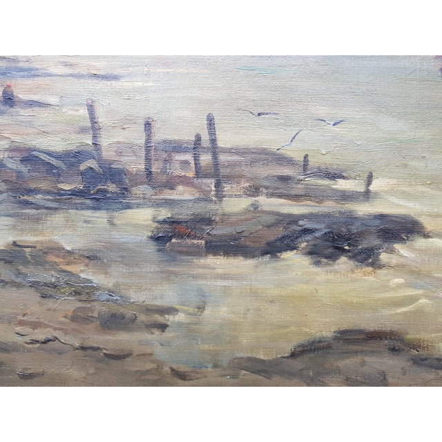 Delpy Hippolyte-Camille - Sailboats in Holland - Oil on Canvas Painting - Circa 1860 For Sale - Image 10 of 12