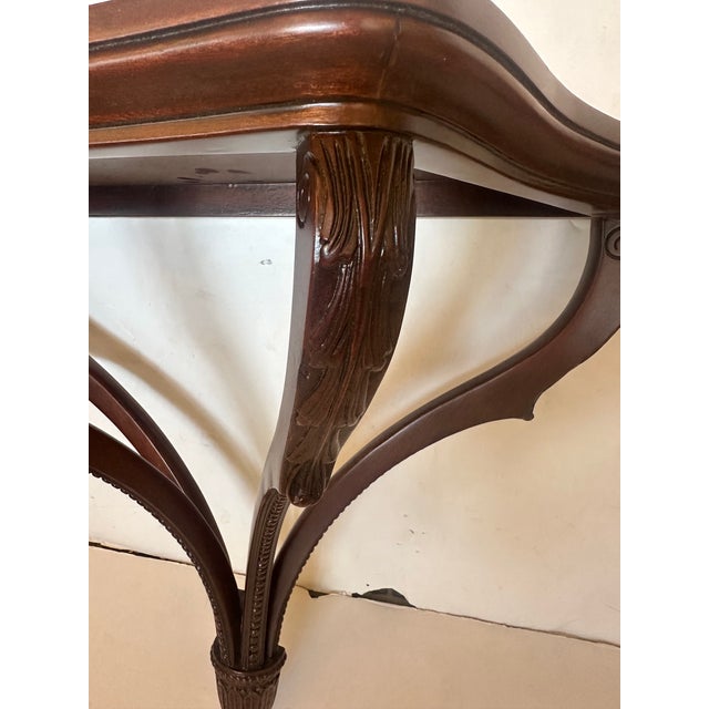 Brown Carved Mahogany Wall Brackets -a Pair For Sale - Image 8 of 10