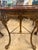 Late 19th Century Gilt Cast Iron Table With Marquetry Top For Sale - Image 4 of 11