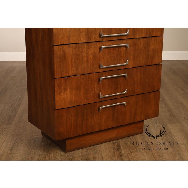 Adrian Pearsall For Craft Associates Mid Century Modern Walnut High Chest For Sale - Image 16 of 18