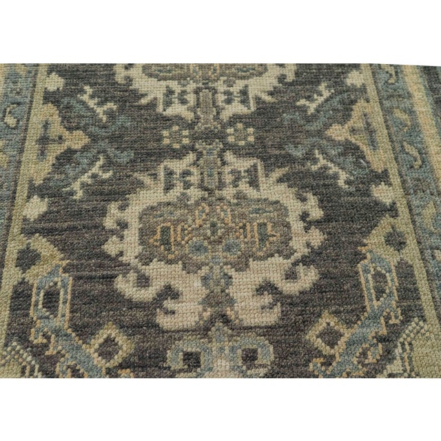 Turkish Turkish Oushak Rug 2'10" x 10'6" #20223 For Sale - Image 3 of 8