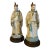 Antique Early 20th Century Chinese Pottery Figures of Musician Attendants With Flutes Mounted as Table Lamps - A Pair For Sale