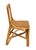Wood Vintage Bamboo Style Rattan Chair With Tweed Seat For Sale - Image 7 of 11
