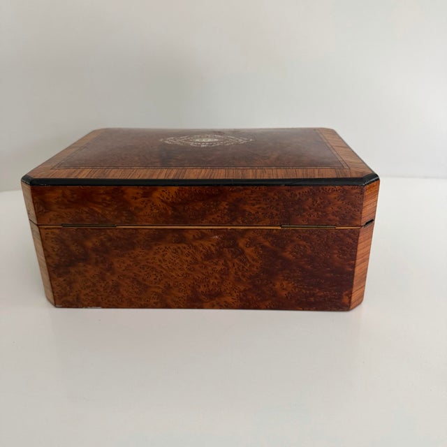 Late 19th Century 19th Century Napoleon III Jewelry Box With CSD Monogram For Sale - Image 5 of 12