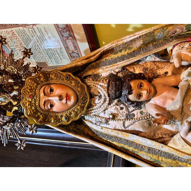 Our Lady of El Rocío Dressed in Robes For Sale - Image 4 of 10