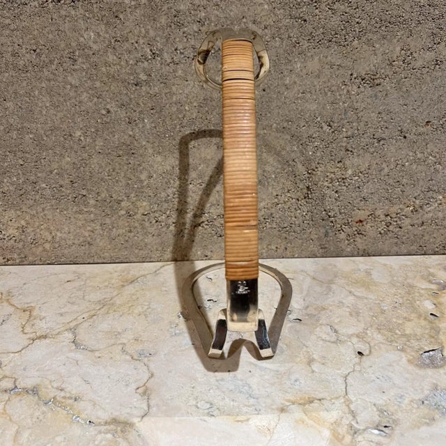 1960s Sculptural Silver Plate Wine Holder by Eisenberg Lozano, 1960s For Sale - Image 5 of 9