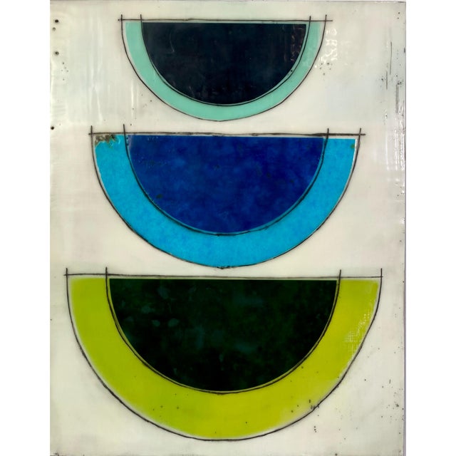 Large Encaustic Mixed Media Installation by Gina Cochran - "Such a Fuss" - 12 Panels For Sale - Image 9 of 14