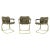 Metal Cantilever Chairs by Gastone Rinaldi, Mid-20th-Century, Set of 3 For Sale - Image 7 of 7