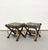 Vintage Carved Wood Lion-Head Curule Stools - Pair For Sale - Image 4 of 7