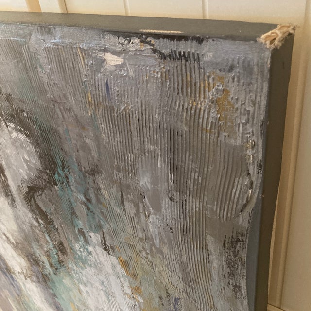 Mid-Century Oversized Abstract Figurative Oil on Canvas by California Artist For Sale - Image 12 of 12