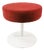 Vintage Space Age Stool in Fabric and Metal, 1970s For Sale