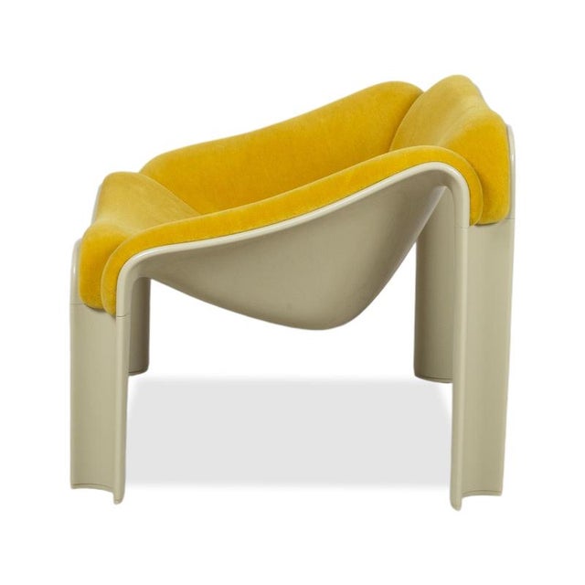 F300 Lounge Chair in Yellow Fabric from Gubi For Sale - Image 11 of 13
