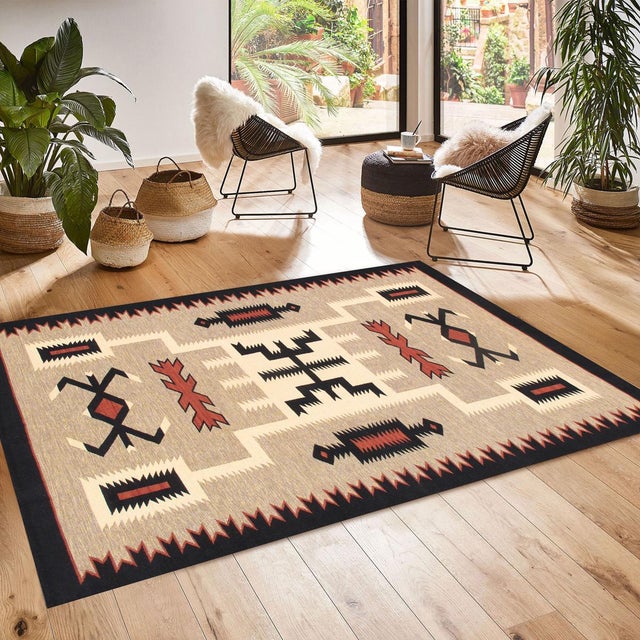 2020s Pasargad Home Navajo Mocha Wool Area Rug, 8' 0'' X 10' 1'' For Sale - Image 5 of 5