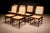 Mid-Century Modern Set of 6 Chairs in Rosewood & Cane, Unknown, 1960s For Sale - Image 3 of 9