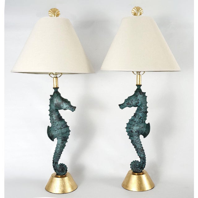 Mid 20th Century Lamps Seahorses - A Pair For Sale - Image 5 of 15