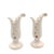 Art Deco 1930s Red Wing Pottery Acanthus Candlestick Holders One Pair For Sale - Image 3 of 5