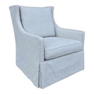 Lee Industries Transitional Swivel Chair For Sale