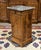 Wood Bedside Table in Walnut, Oak and Marble Top, 19th Century For Sale - Image 7 of 10
