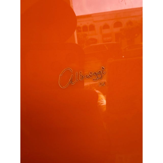 Orange Alessandro Albrizzi Mid Century Modern Orange Lucite Ice Bucket Box For Sale - Image 8 of 8