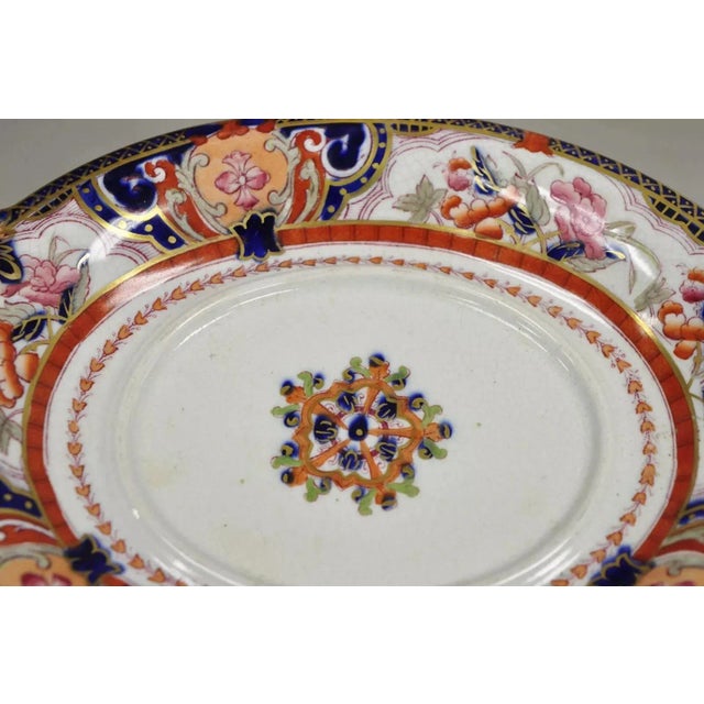 Antique English Ironstone Diamond Patent Covered Sauce Tureen With Underplate For Sale In Philadelphia - Image 6 of 12