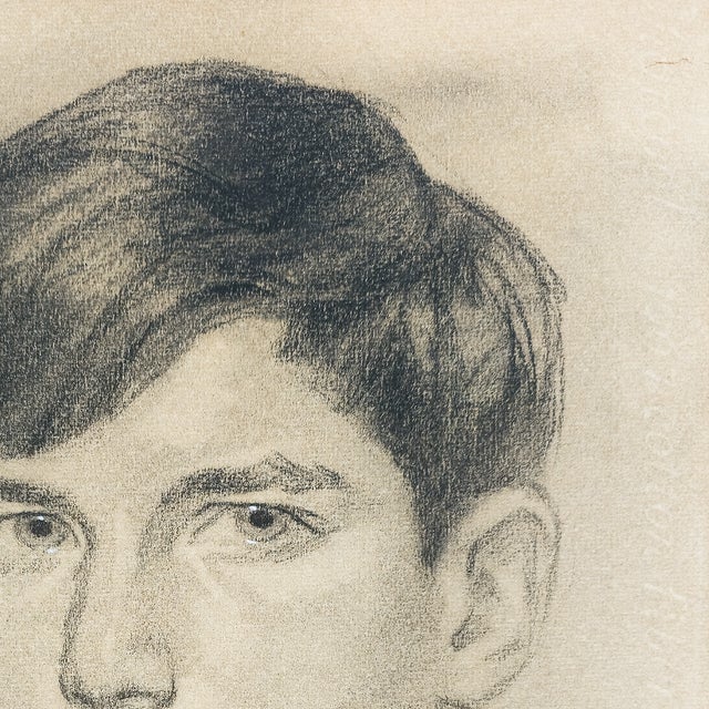 1960s Graphite Portrait of a Young Man - Harold Geller, C. 1968 For Sale - Image 5 of 10
