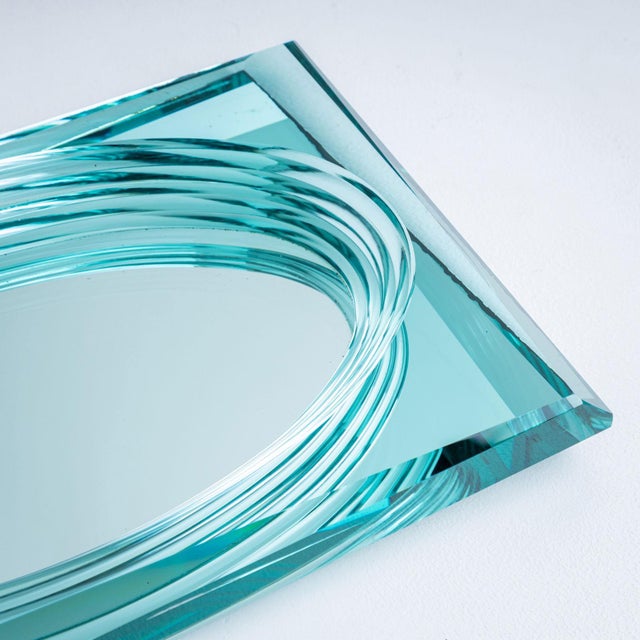 20th Century Glass Centerpiece in the style of Fontana Arte, Italy For Sale - Image 14 of 18