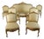 19th Century Gilded Wood Living Room, Set of 7 For Sale