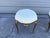 1950s Pair of Italian Chiavari Brass Ottomans For Sale - Image 10 of 12